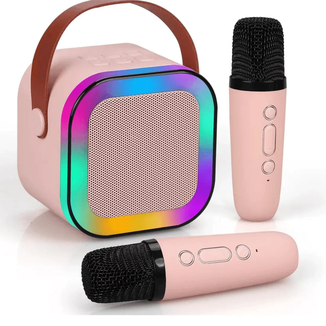 Caixa de Som Karaoke Ksing Portátil com microfones AltoTech