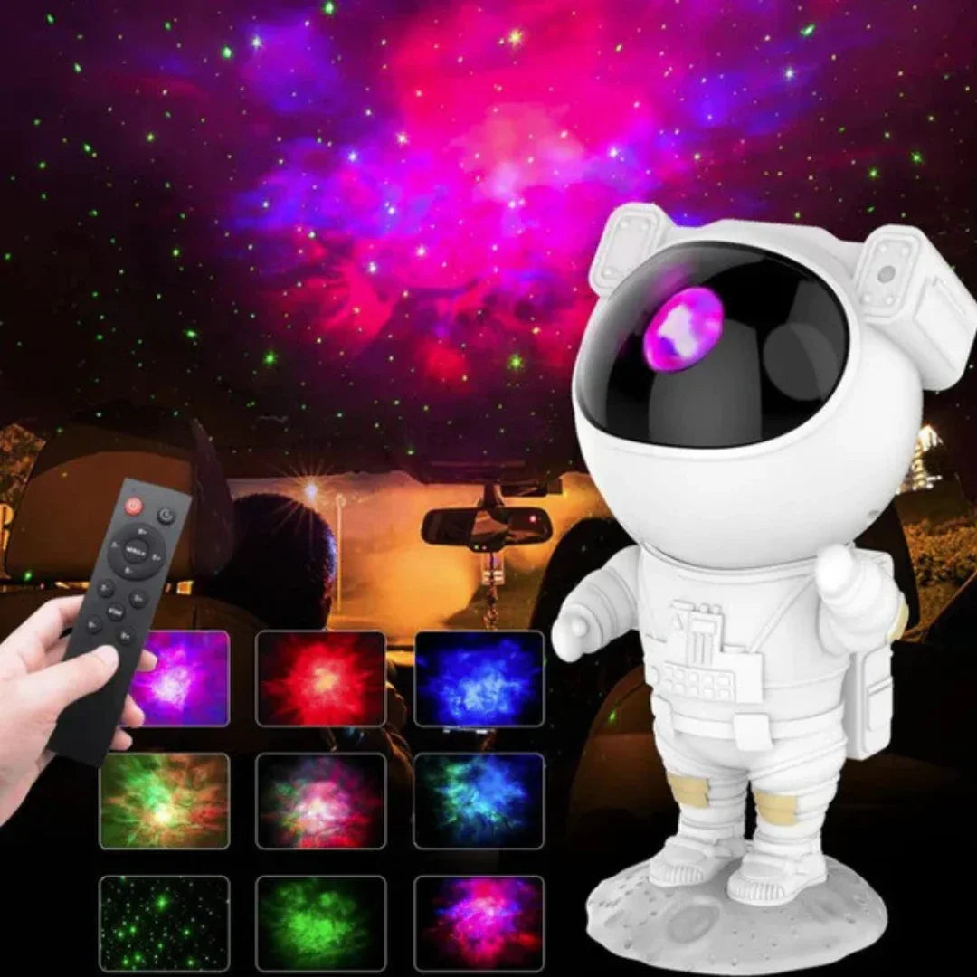 Mini Projetor Astronauta Luz Estelar com Controle Remoto Generico