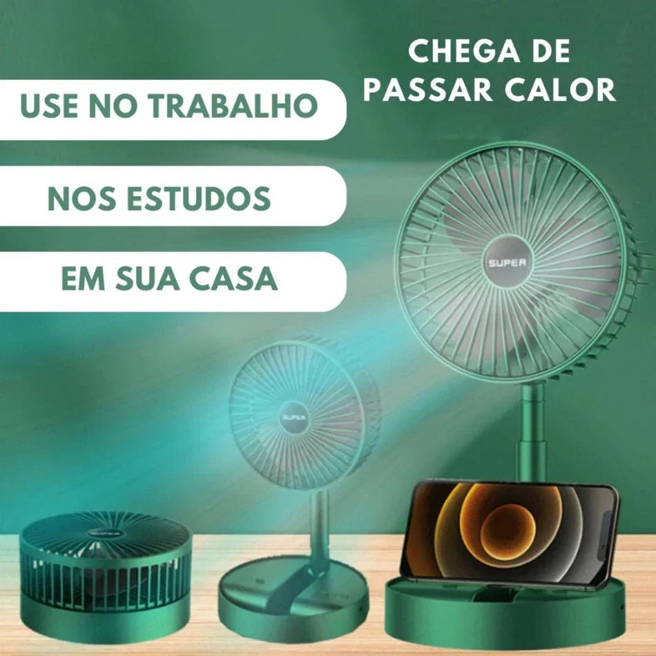Mini Ventilador Dobrável Com Apoio de Celular Generico