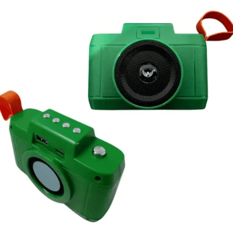 Caixa Bluetooth Portátil Design Retrô Câmera Altomex AltoTech