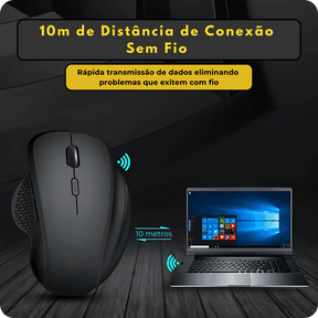 Mouse Bluetooth Recarregável DPI 1.600 USB