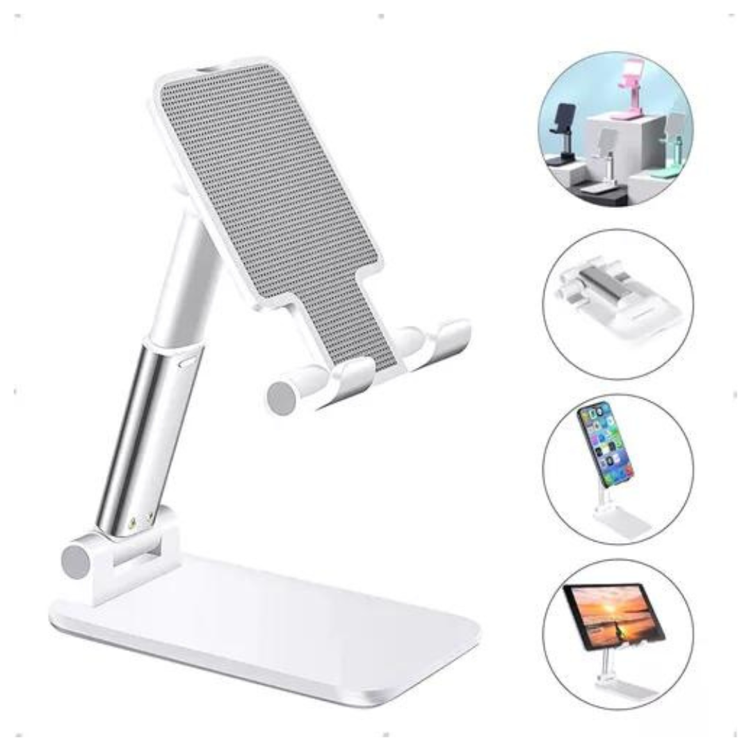 Suporte de Mesa Universal Ajustável para Celular e Tablet até 7"