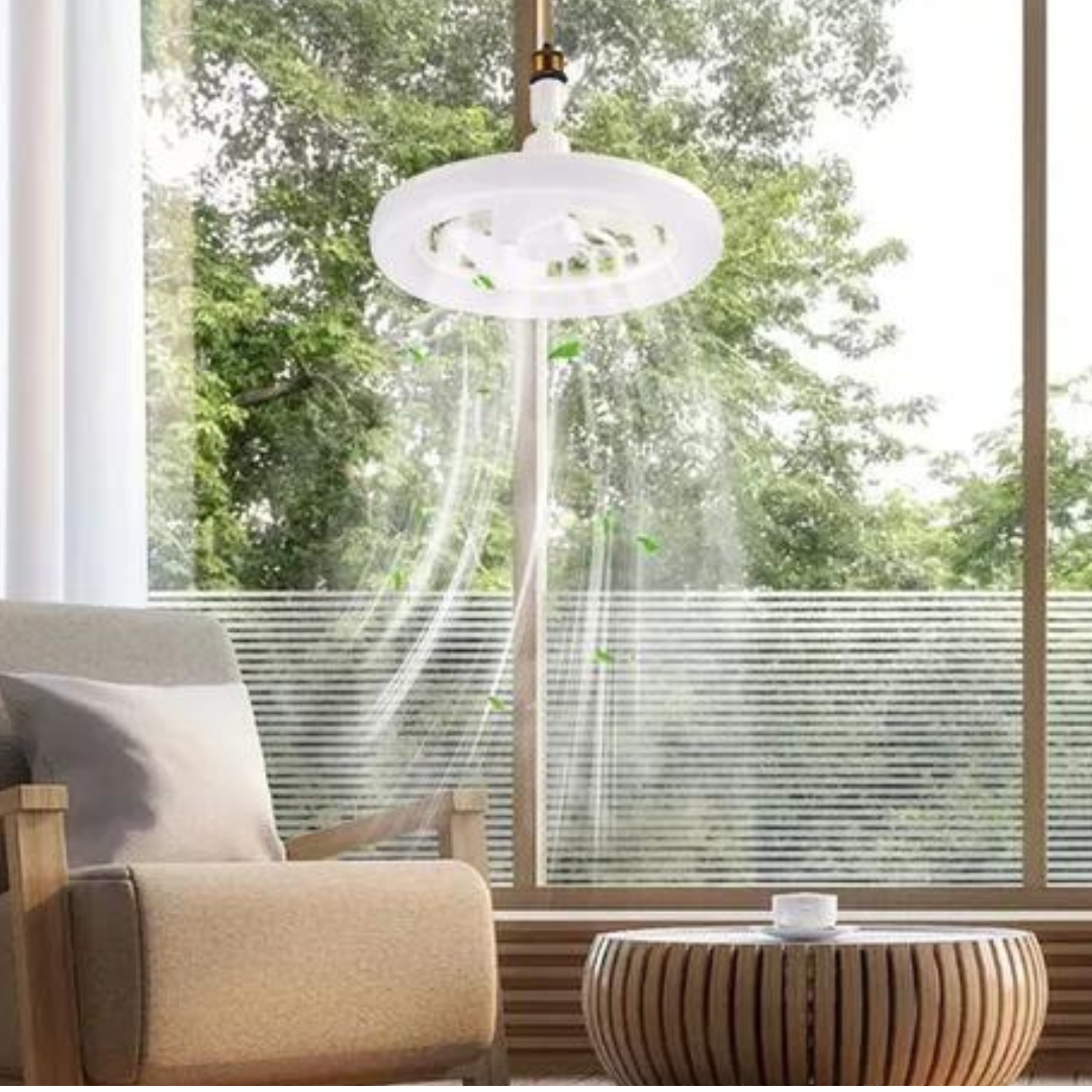 AirBright 360 - Luminária LED com Ventilador Rotativo