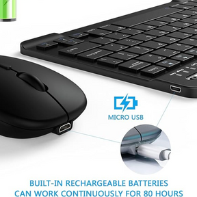 Kit Teclado e Mouse Bluetooth Tohakata