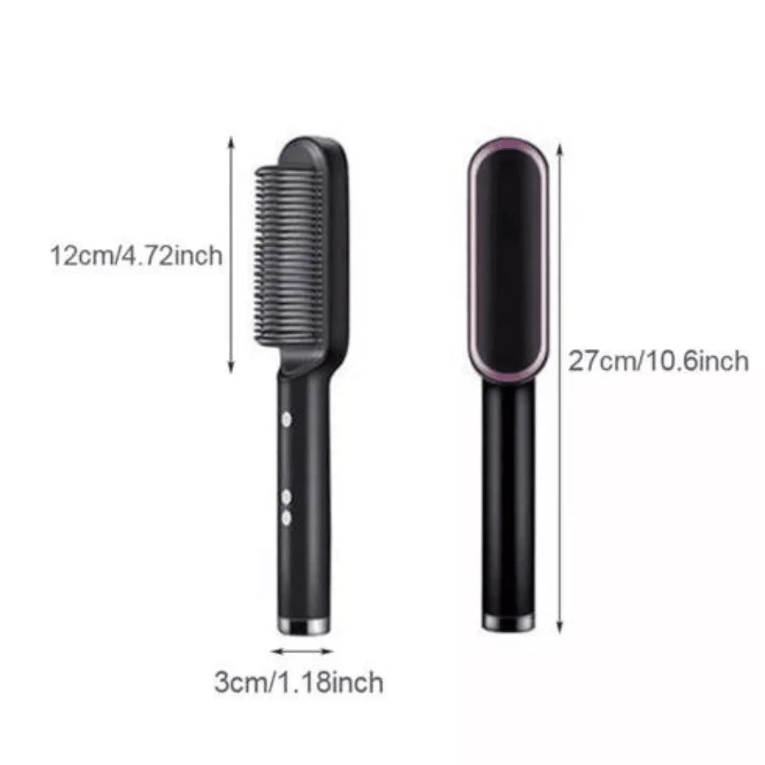 ShineBrush - Escova Alisadora Premium (Preto) AltoTech