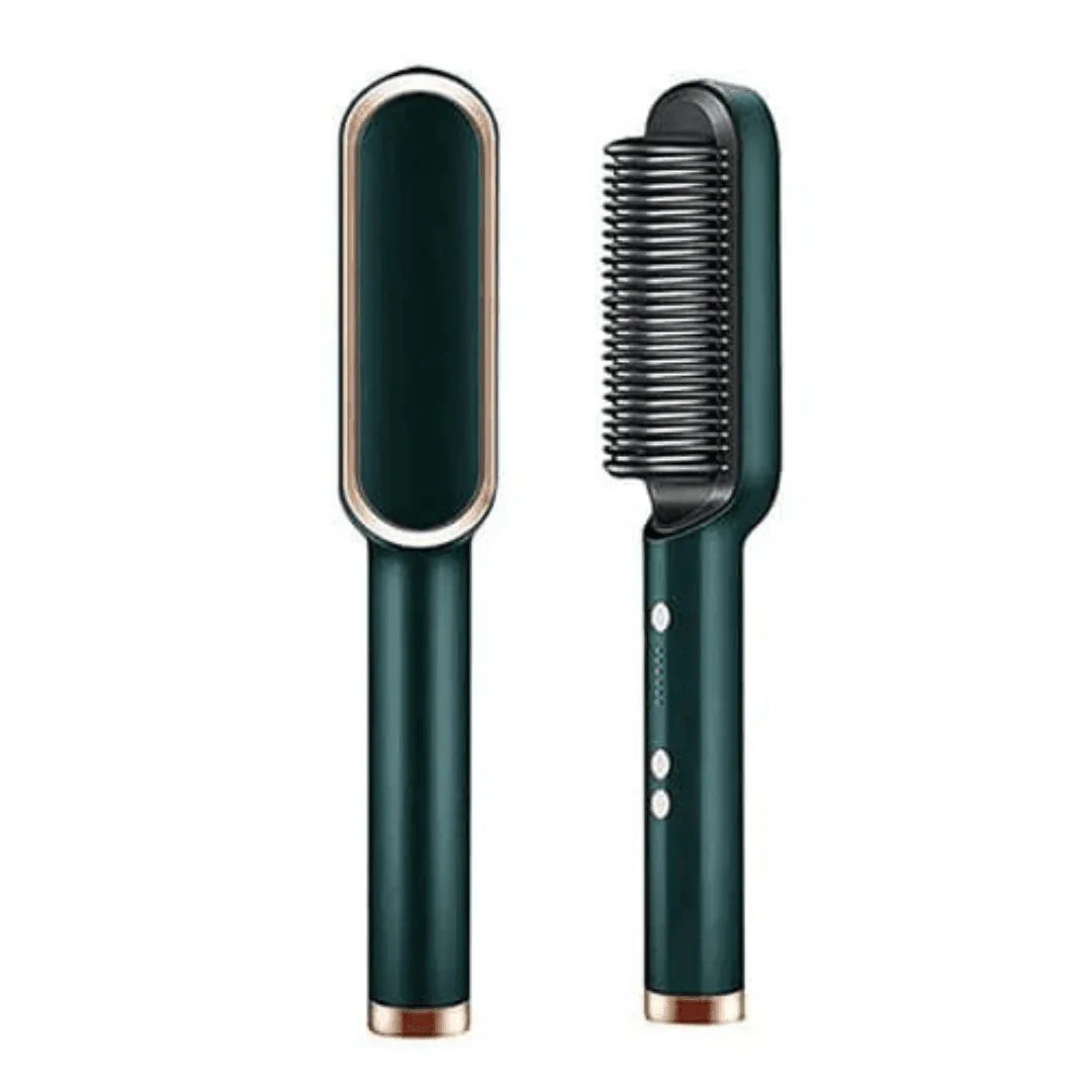 ShineBrush - Escova Alisadora Premium (Verde) AltoTech