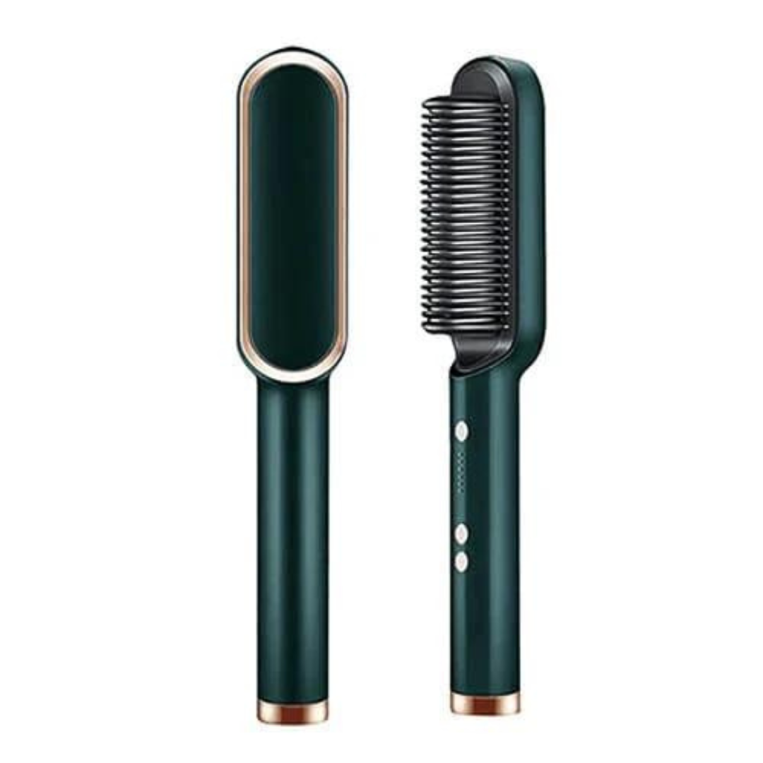 ShineBrush - Escova Alisadora Premium - Verde