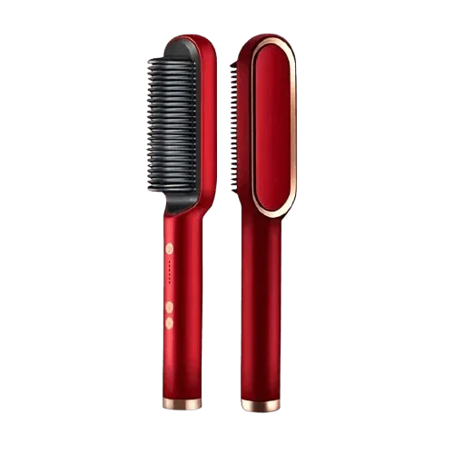 ShineBrush - Escova Alisadora Premium (Vermelho) AltoTech