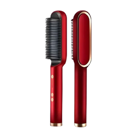 ShineBrush - Escova Alisadora Premium - Vermelho