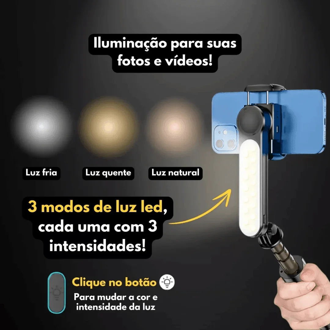 Gimbal Estabilizador Profissional de Celular L09 (3 em 1) AltoTech