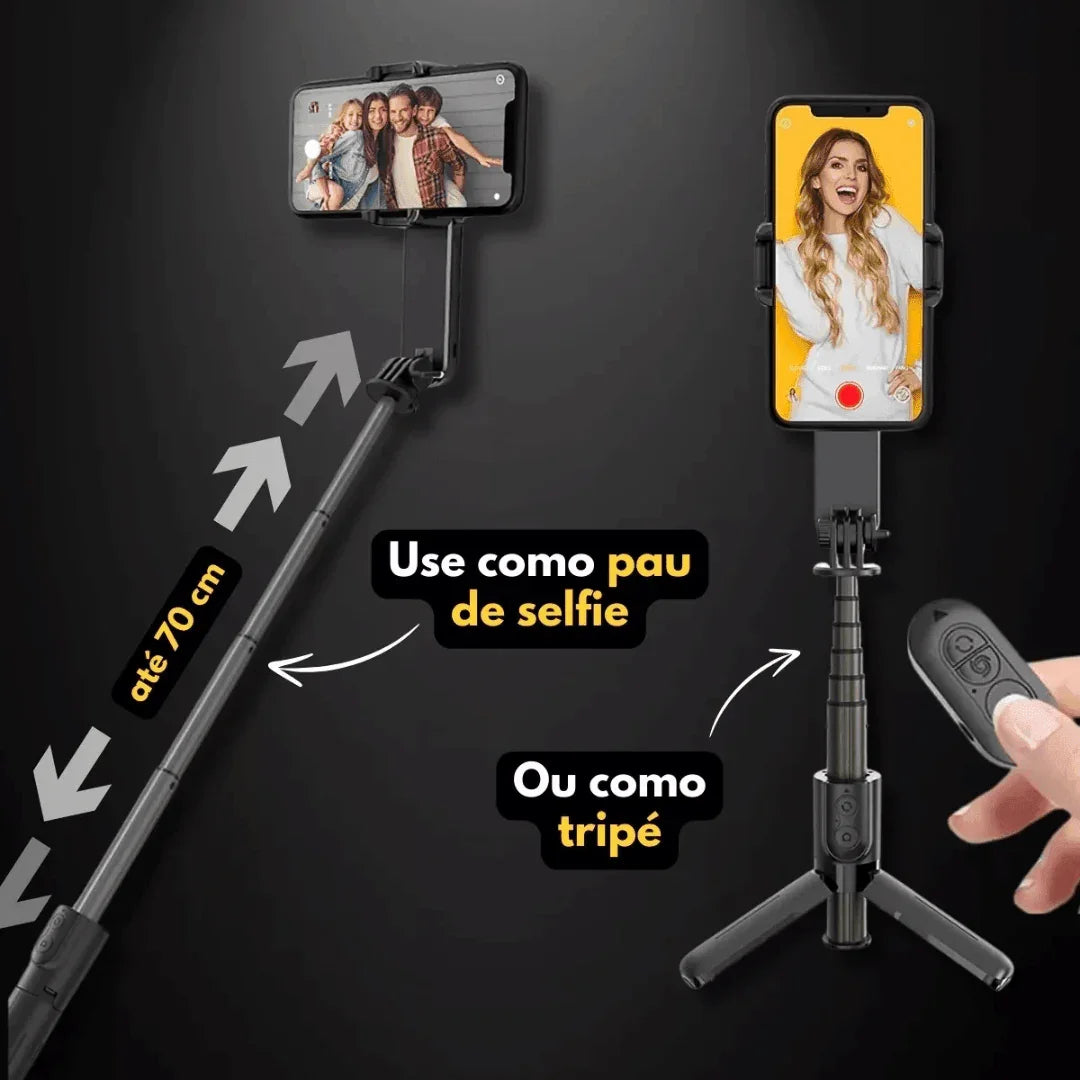 Gimbal Estabilizador Profissional de Celular L09 (3 em 1) AltoTech