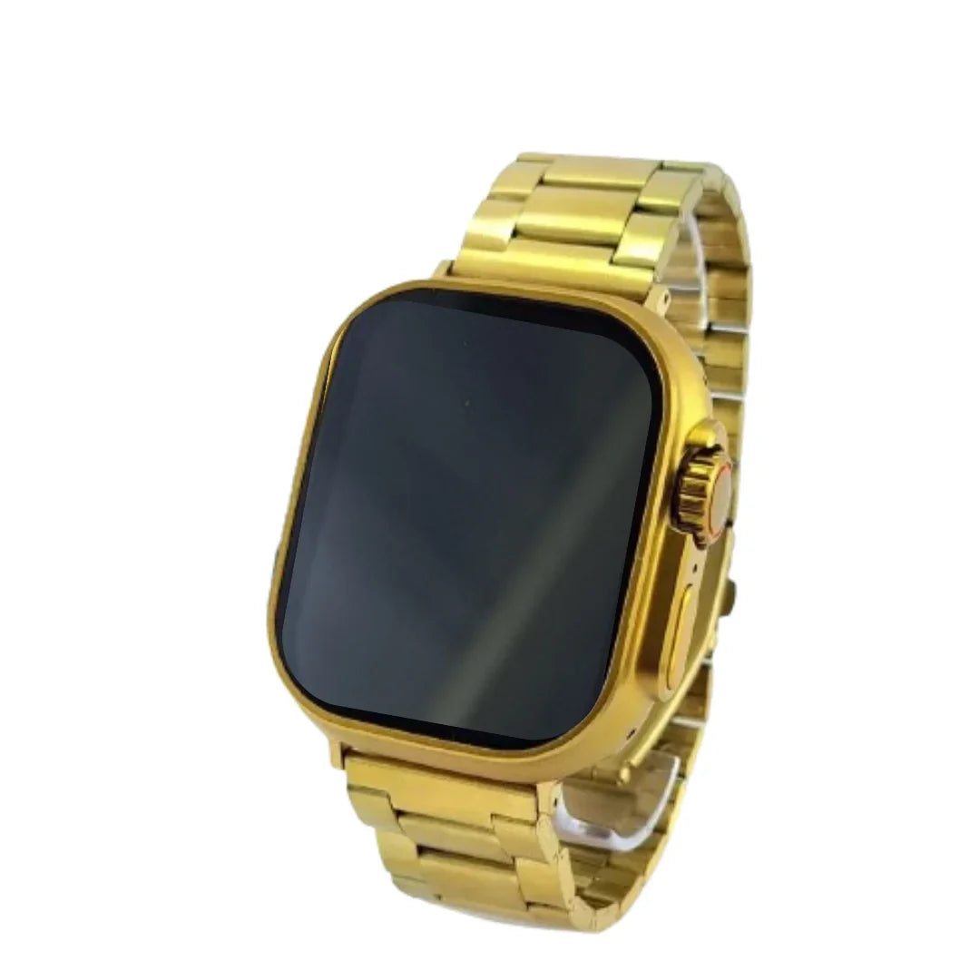 Relógio Smartwatch Gold Bw15 Ultra Max + 2 Pulseira - Dourado/Preto AltoTech