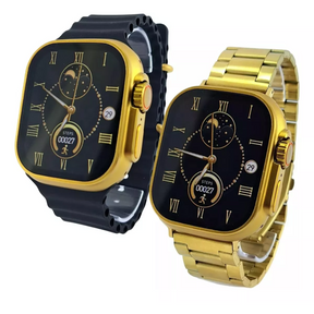 Relógio Smartwatch Gold Bw15 Ultra Max + 2 Pulseiras