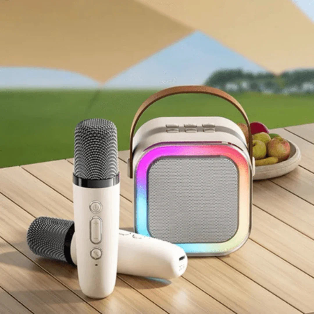 Caixa de Som Karaoke Ksing Portátil com microfones AltoTech