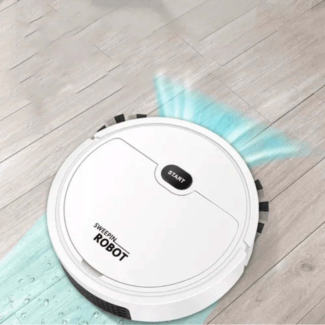 Robô Aspirador de Pó Recarregável - Sweepin Robot (Branco) AltoTech