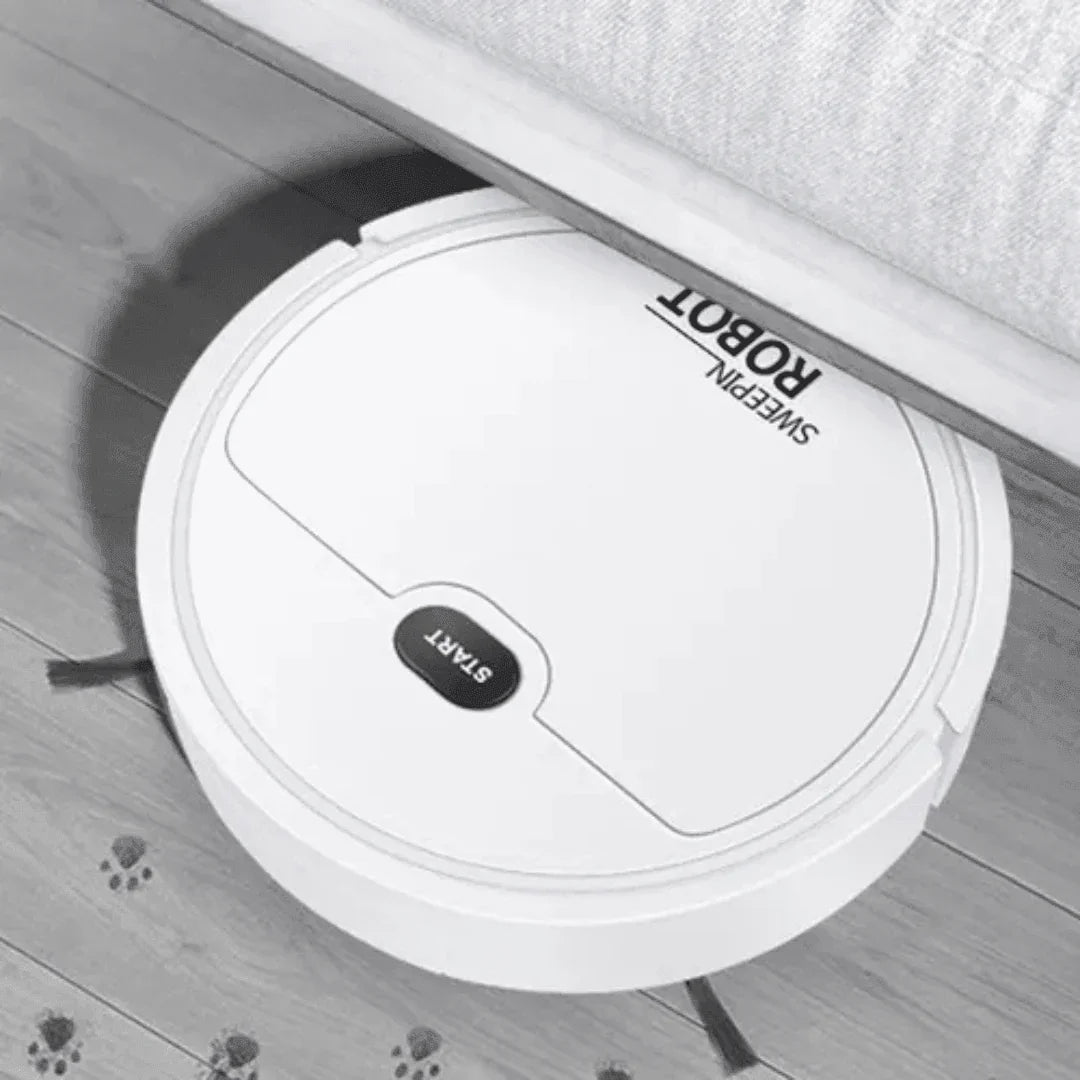 Robô Aspirador de Pó Recarregável - Sweepin Robot (Branco) AltoTech