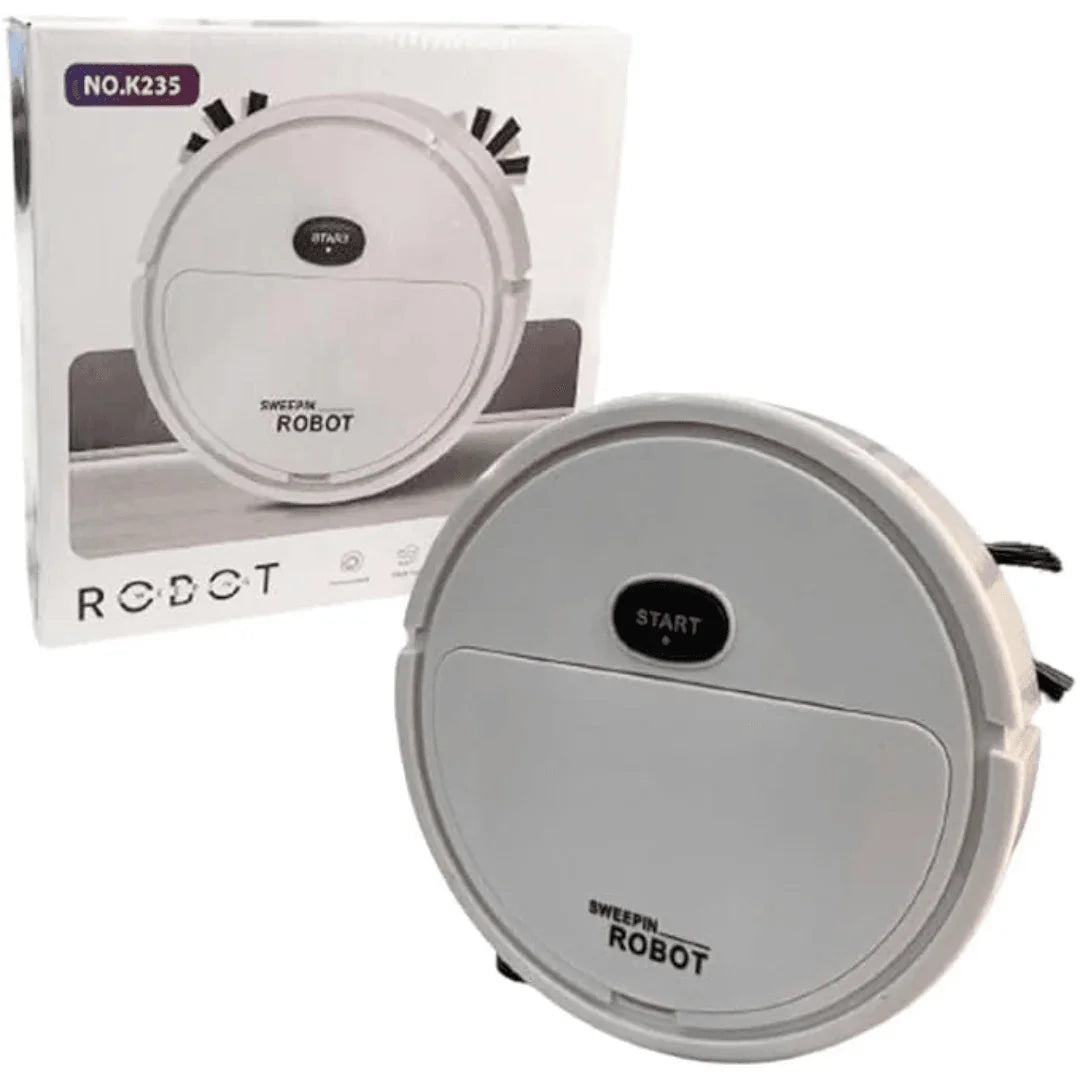 Robô Aspirador de Pó Recarregável - Sweepin Robot (Branco) AltoTech