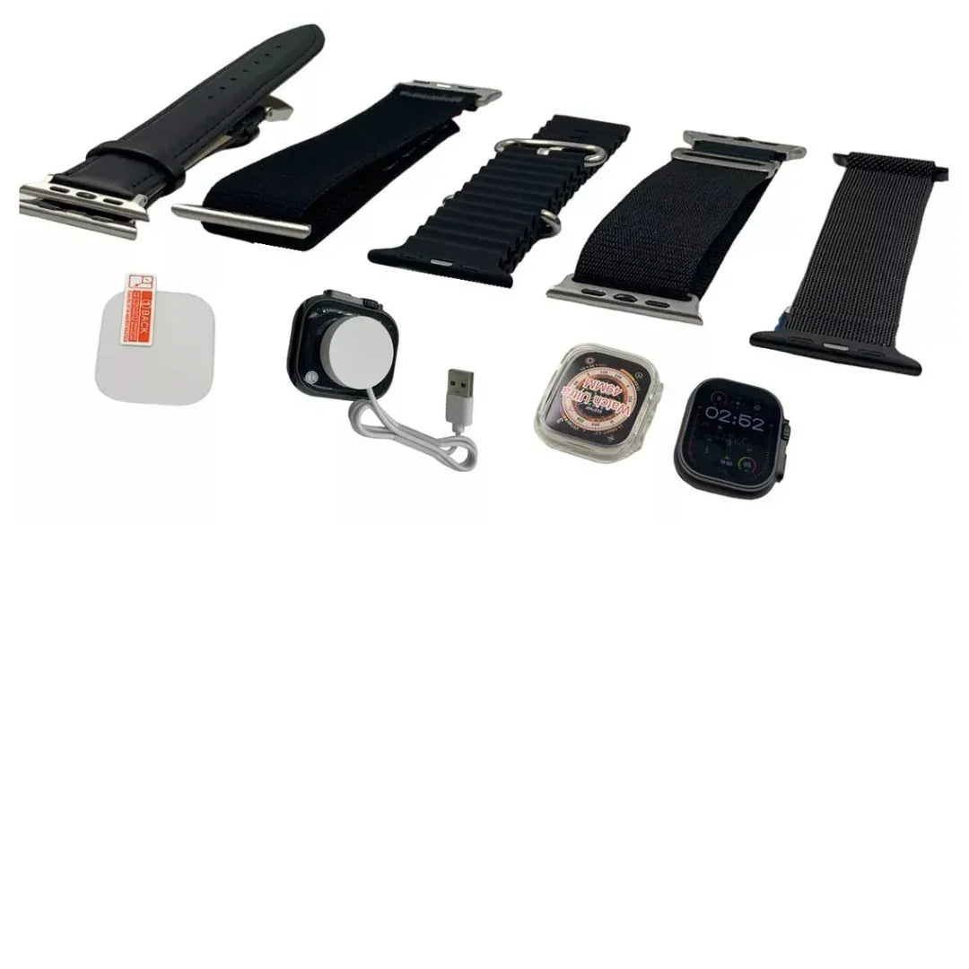 Smartwatch GS Ultra 2 com 5 Pulseiras + Case Protetor e Película-Preto AltoTech