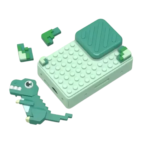 Câmera Digital Infantil Kids Dinossauro - 3 a 12 Anos IPS 2.4" Verde CR-1151 Generico