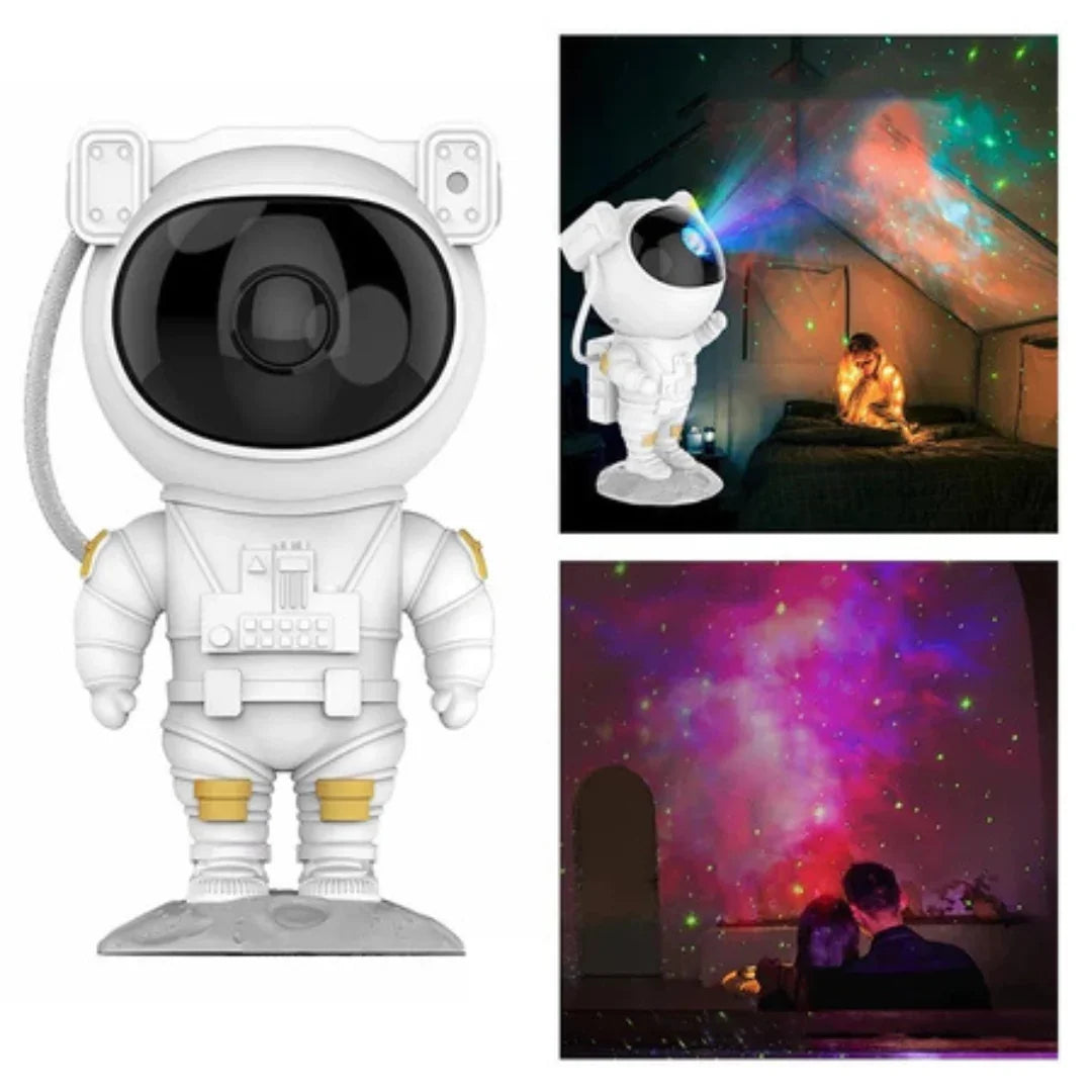 Mini Projetor Astronauta Luz Estelar com Controle Remoto Generico