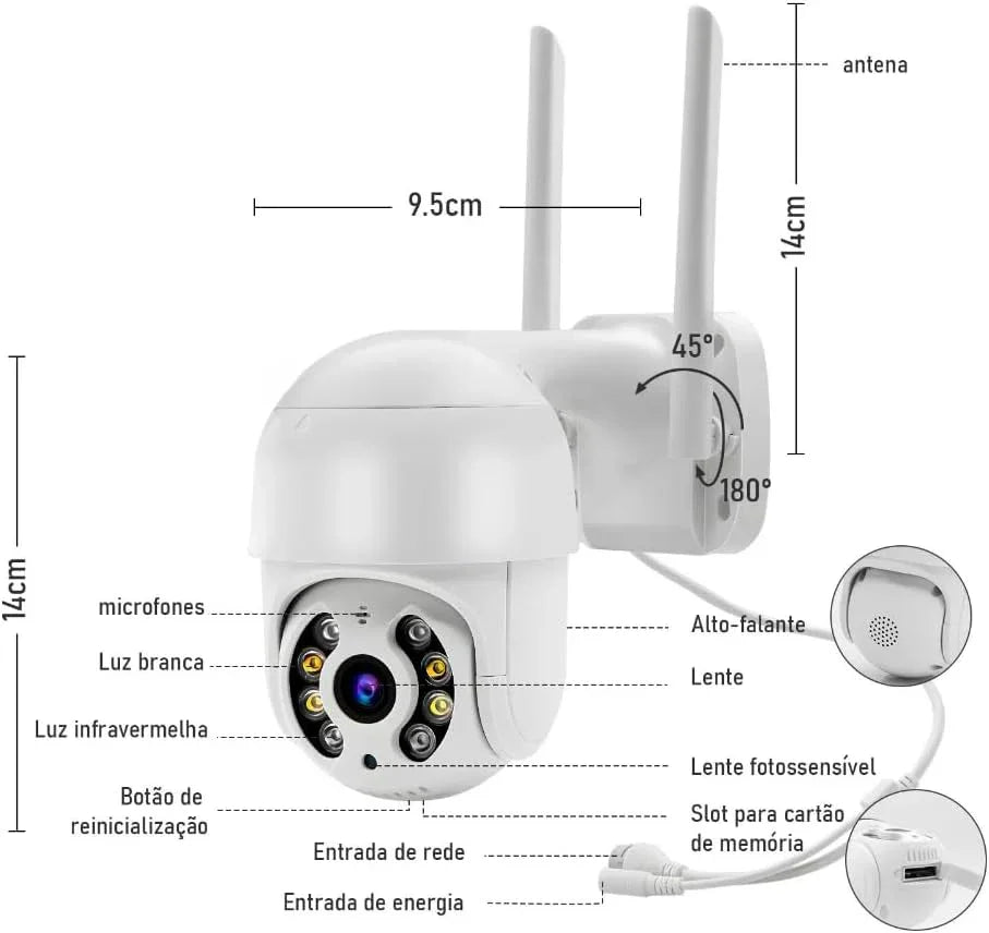Camera Ip Inteligente BM-IP170 YOUSEE Generico