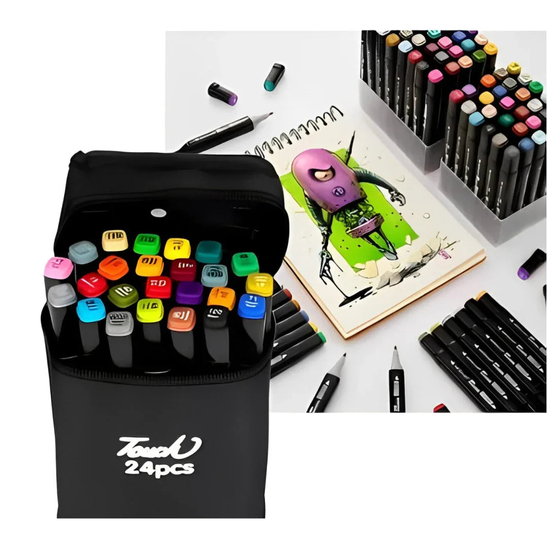 Kit Livro Colorir URSO BOB (Rosa) + 24 Canetas  Genérica