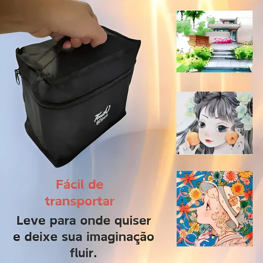 Kit Livro Colorir URSO BOB (Rosa) + 24 Canetas  Genérica