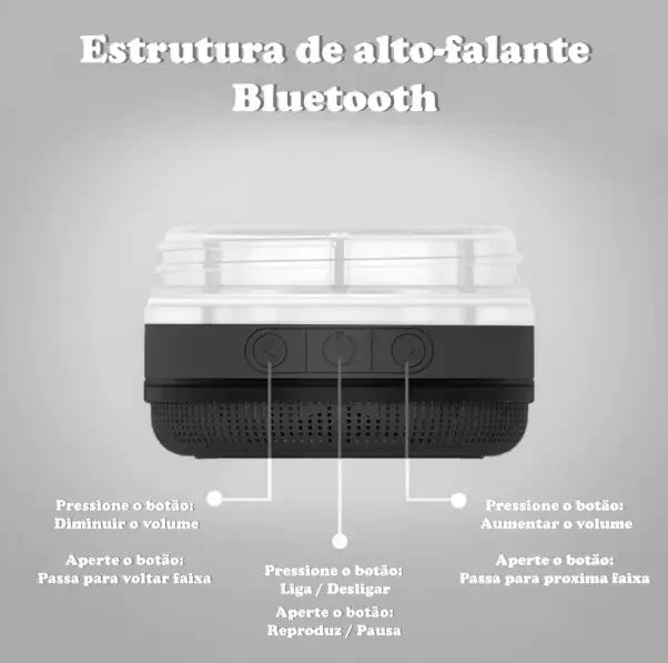 Caixa de som Bluetooth SOM-6701 - (Cores SORTIDAS) Generico