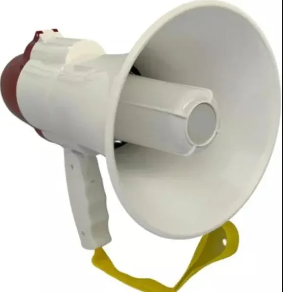 MEGAFONE PORTATIL Recarregável Sirene Amplificador Gravador Autofalante Voz Música USB BM-F944 Generico