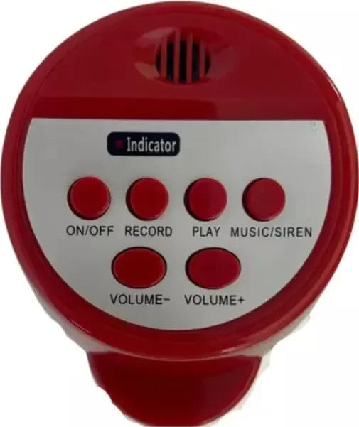 MEGAFONE PORTATIL Recarregável Sirene Amplificador Gravador Autofalante Voz Música USB BM-F944 Generico