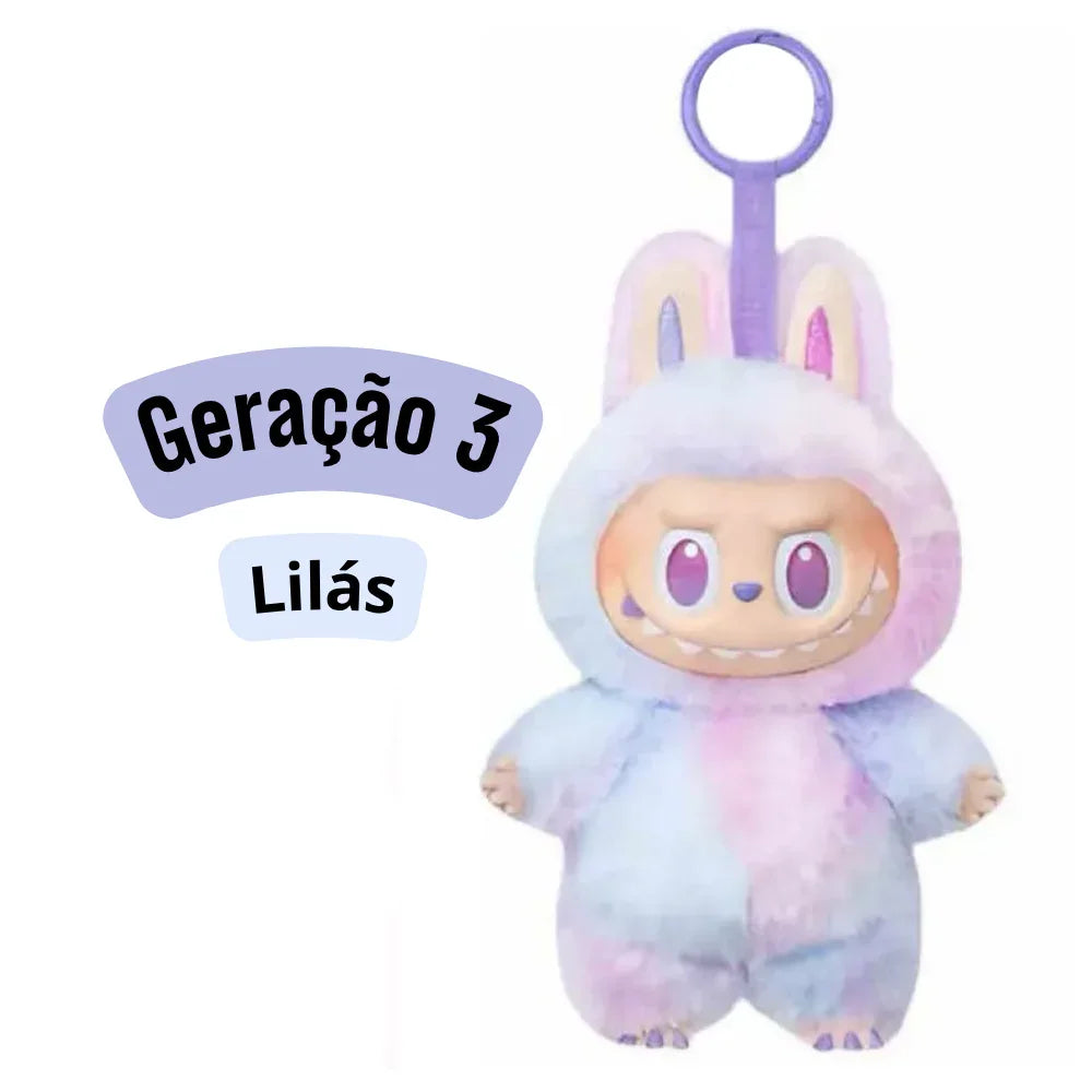 SEM CAIXA  - Geração 3  (Sortidos) - Labubu Monstros Mini Pelúcias Colecionável Personalizável Cores Degradês Surpresas Generico