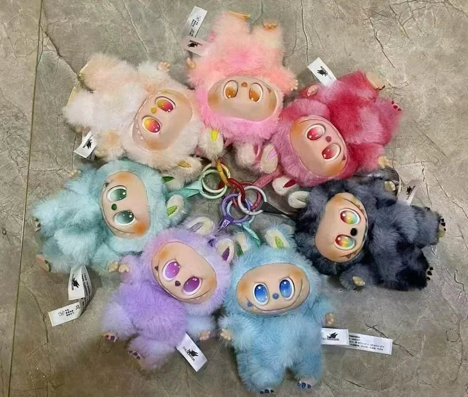 SEM CAIXA  - Geração 3  (Sortidos) - Labubu Monstros Mini Pelúcias Colecionável Personalizável Cores Degradês Surpresas Generico