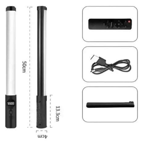 Bastão RGB Luz Varinha 20 W Handheld LED Fotografia Generico