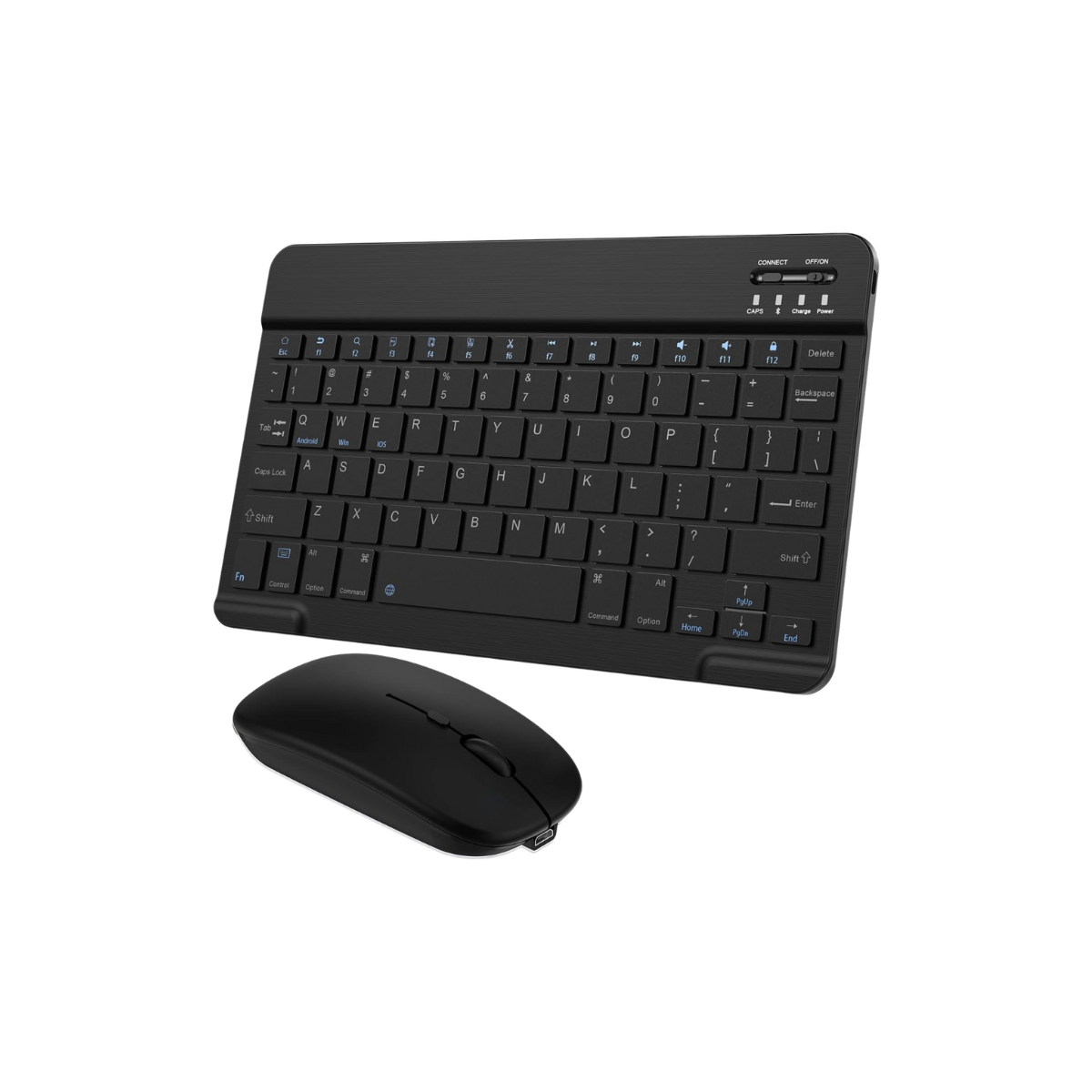 Kit Fone de Ouvido Bluetooth Tune 510 + Conjunto Teclado e Mouse Sem Fio - Preto