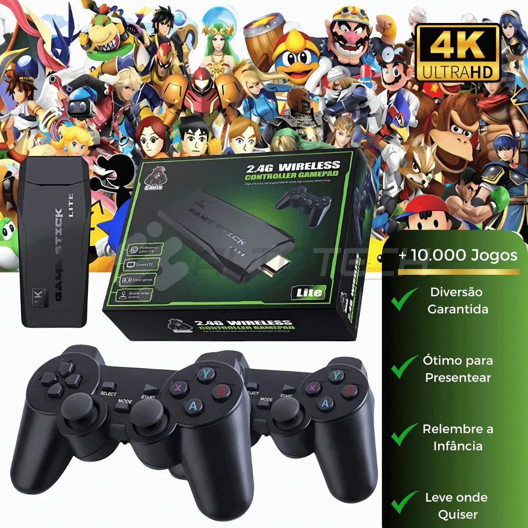 PlayStream 4K - Game Stick com Gráficos Ultra HD AltoTech