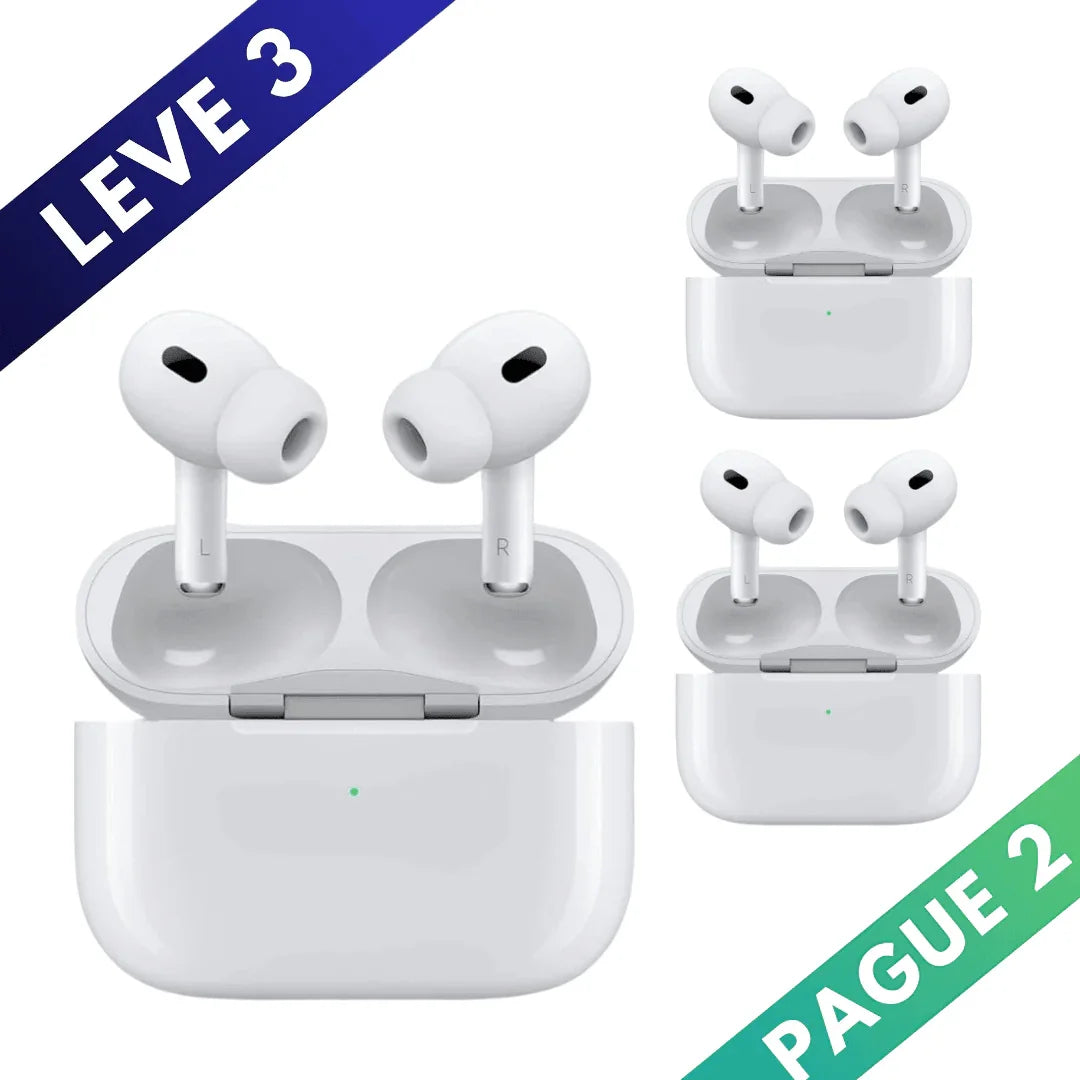 Kit Fone Bluetooth AirPods Pro 2® - Leve 3 Pague 2 AltoTech