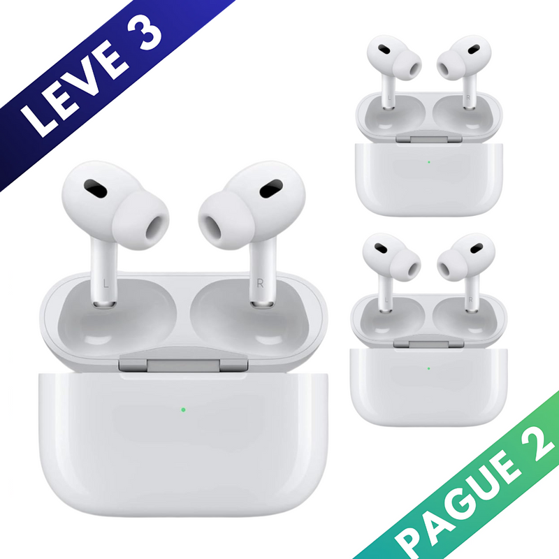 Kit Fone Bluetooth AirPods Pro 2® - Leve 3 Pague 2