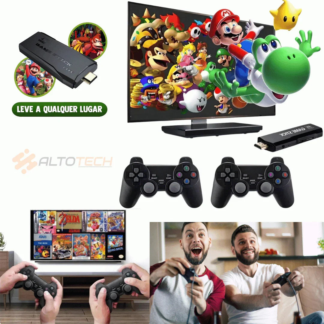 PlayStream 4K - Game Stick com Gráficos Ultra HD AltoTech