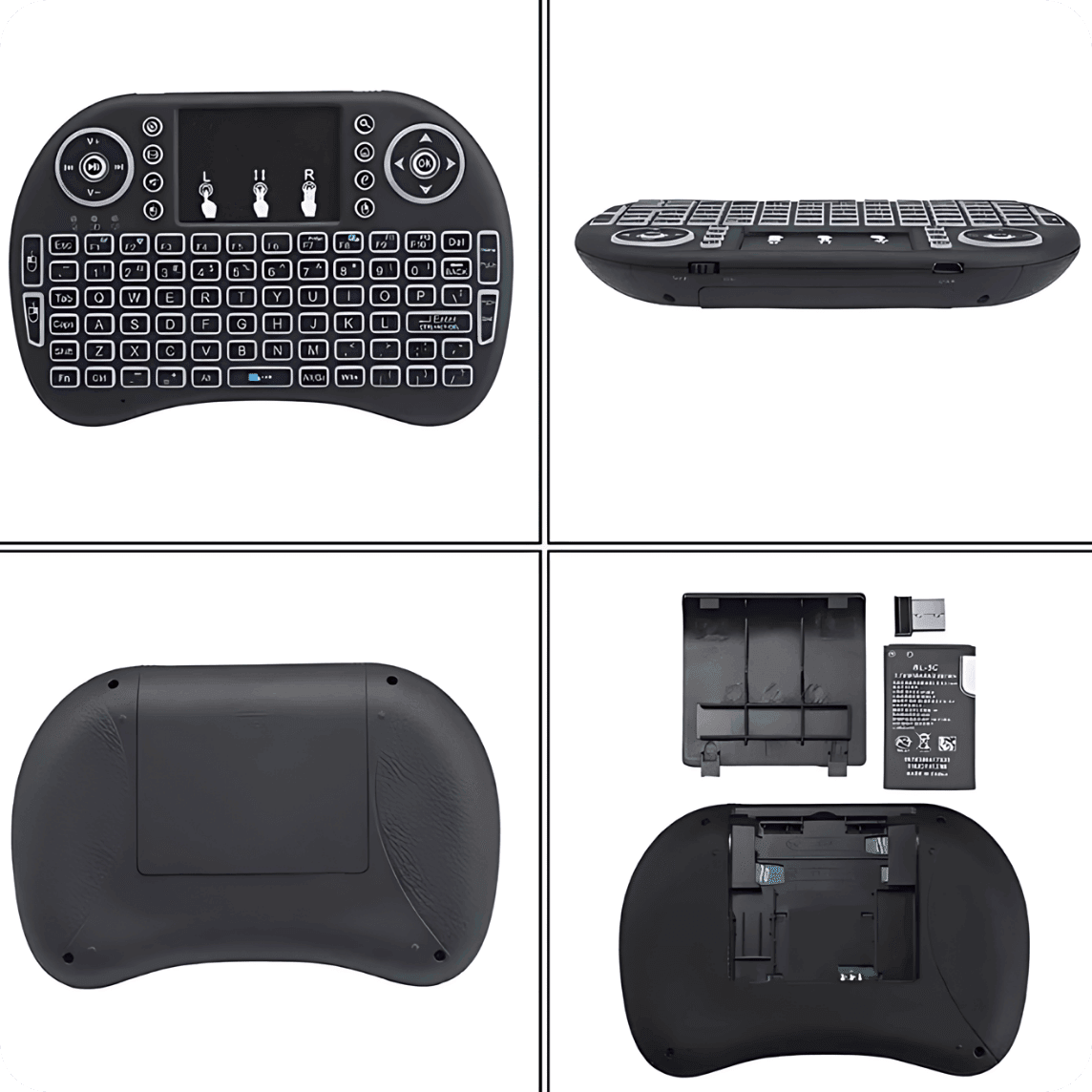 Mini teclado Controle Multimídia i8 RGB AltoTech