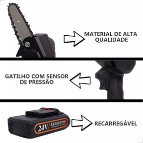 Mini Motosserra F.Easy Bateria Recarregável