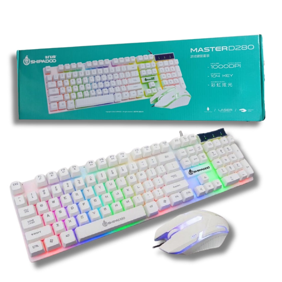 Kit Gamer - Teclado + Mouse LED RGB Master