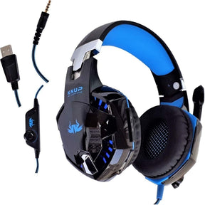 Headset Gamer Led com Microfone Kp-455a