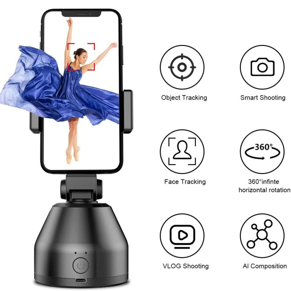 Suporte para Celular Inteligente 360° Rastreamento Facial