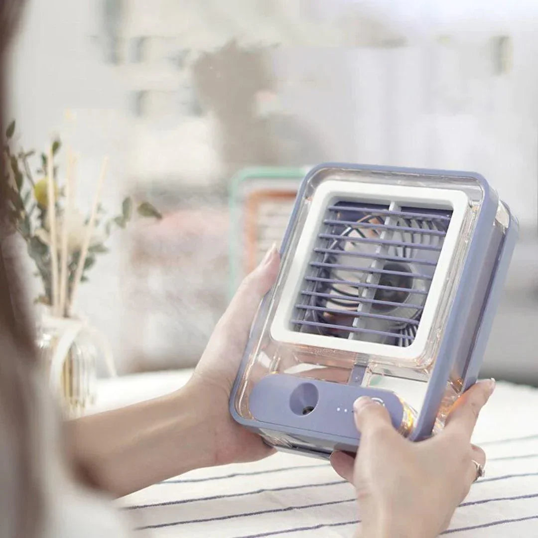 AirGlow Pro - Luminária, Umidificador e Ventilador 3 em 1 AltoTech