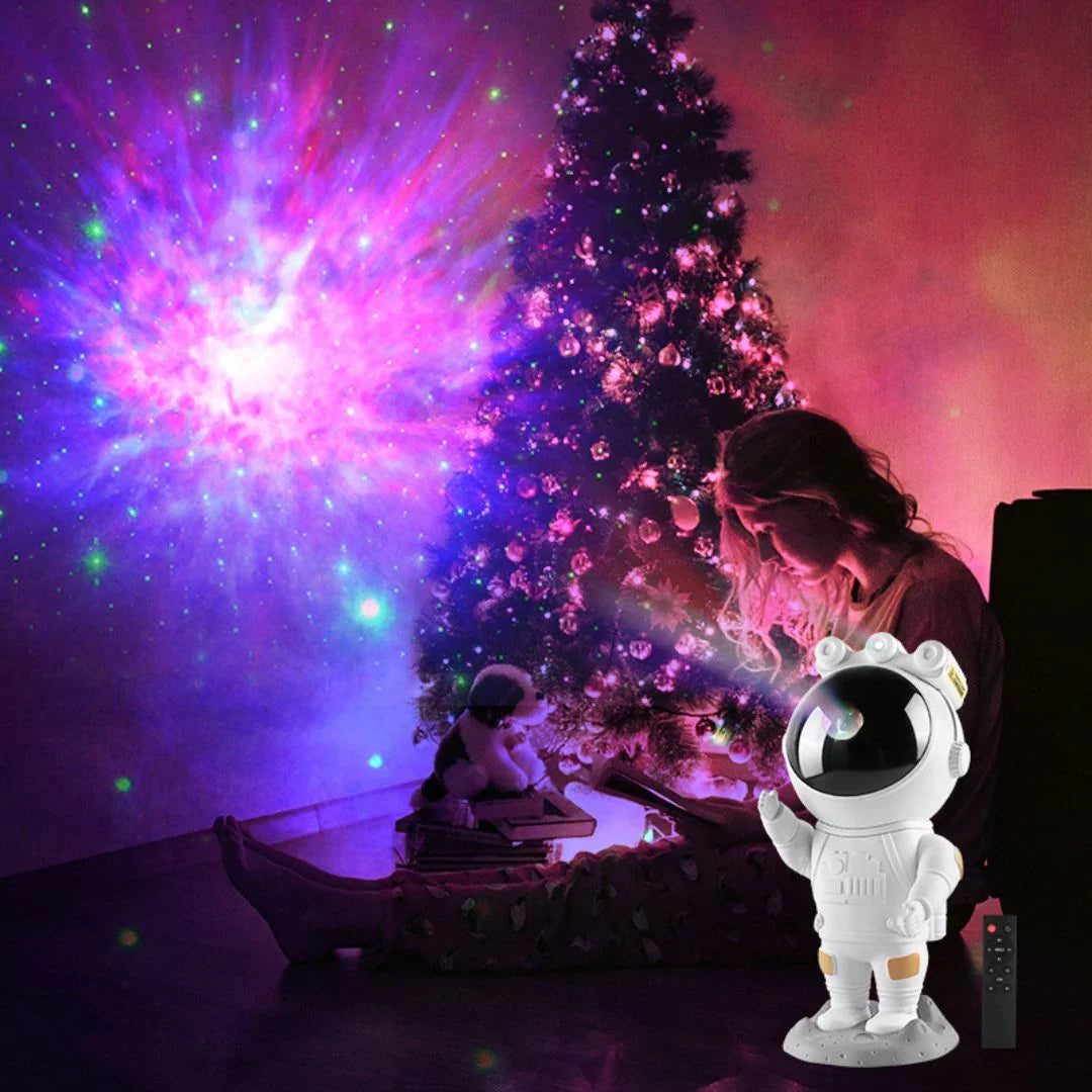 Mini Projetor Astronauta Luz Estelar com Controle Remoto Generico