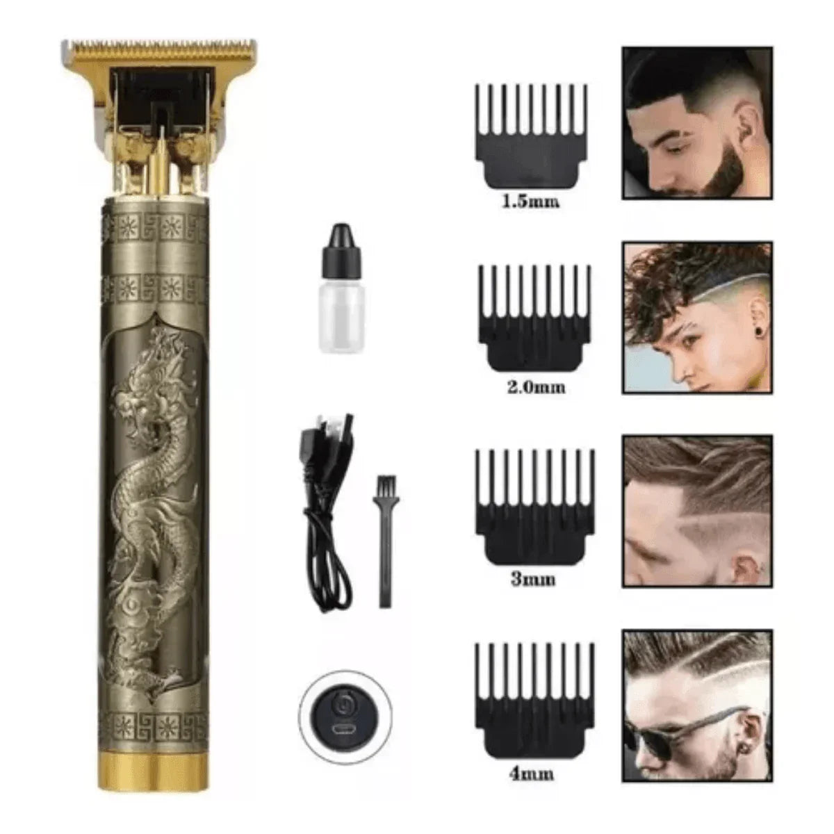 BladeDragon - Aparador de Cabelo e Barba Sem Fio Avançado AltoTech