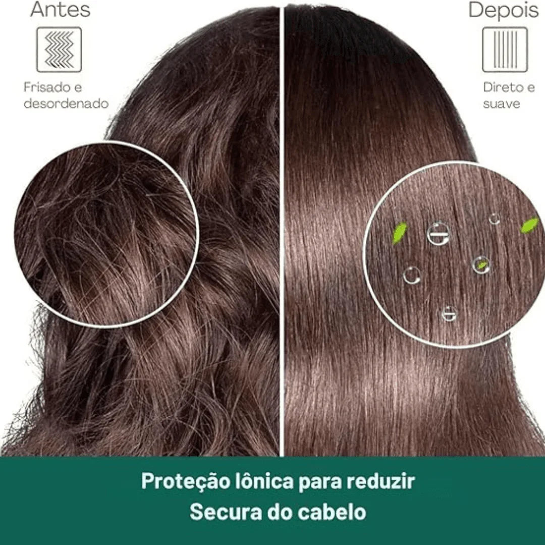 ShineBrush - Escova Alisadora Premium (Vermelho) AltoTech