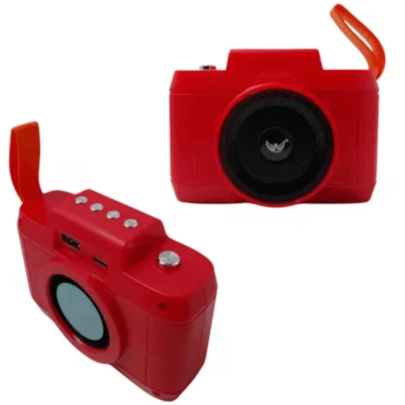 Caixa Bluetooth Portátil Design Retrô Câmera Altomex AltoTech