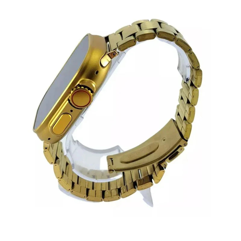 Relógio Smartwatch Gold Bw15 Ultra Max + 2 Pulseira - Dourado/Preto AltoTech