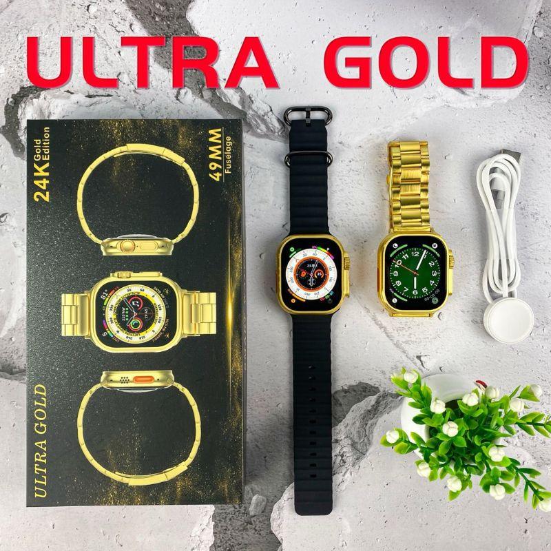 Relógio Smartwatch Gold Bw15 Ultra Max + 2 Pulseira - Dourado/Preto AltoTech